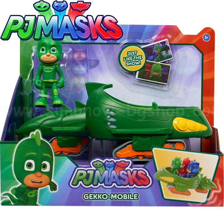 *НАЛИЧНА PJ Masks Колата на Геко от Малките Пиджи Маски с вериги 24575 *НАЛИЧНА PJ Masks Колата на Геко от Малките Пиджи Маски с вериги 24575